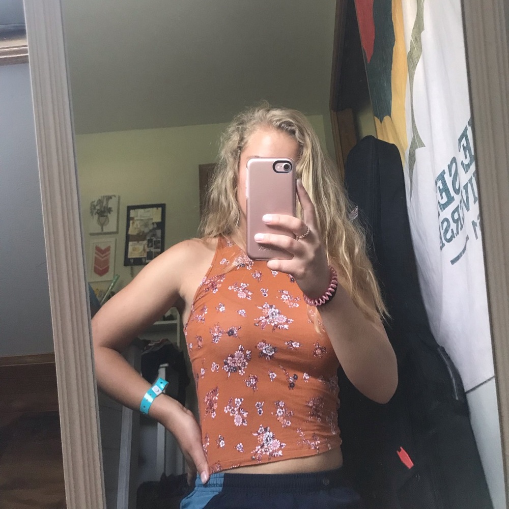 cropped american eagle tank top